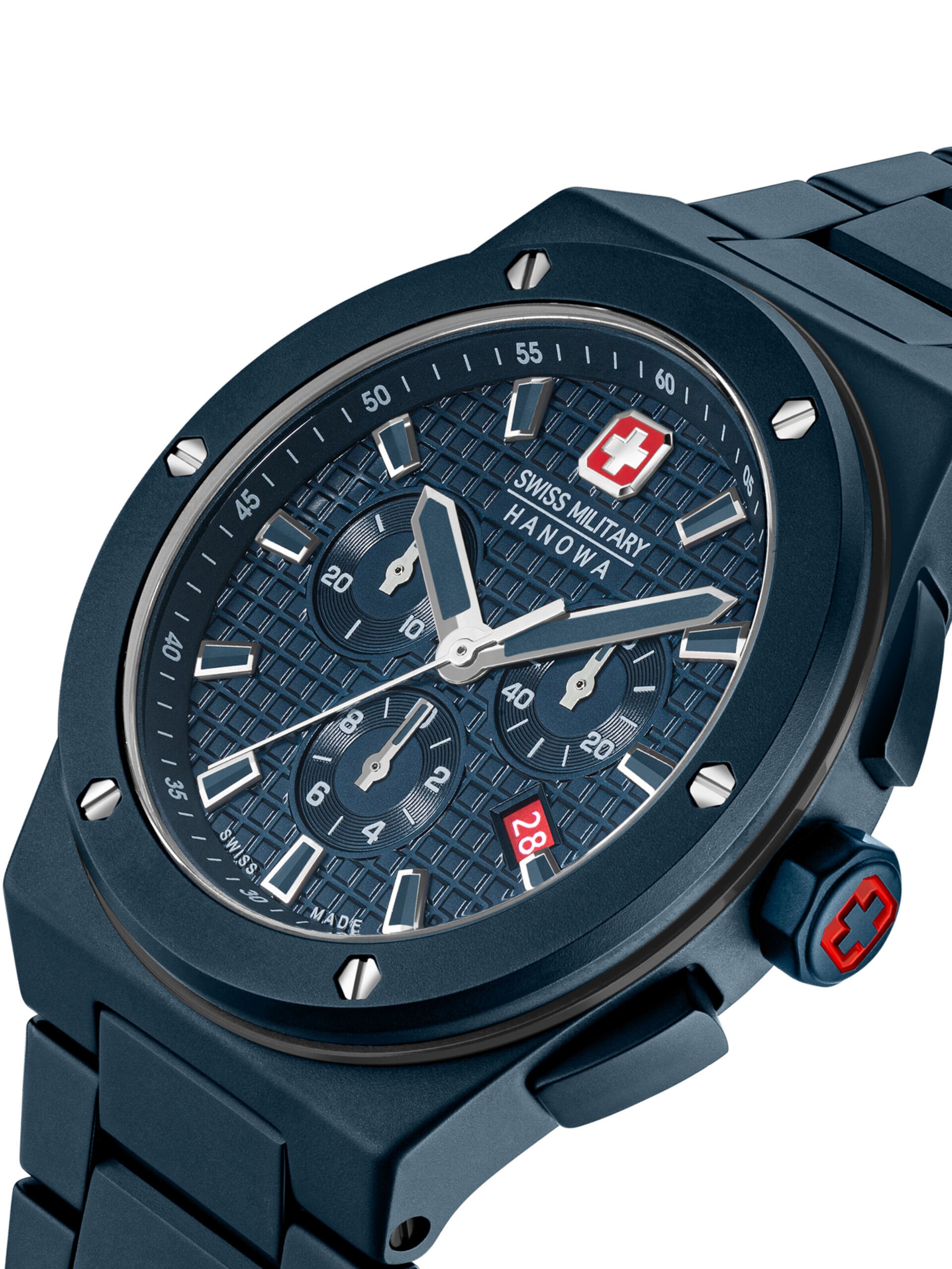 SWISS MILITARY HANOWA Uhr 'Sidewinder Ceramic' in Blau