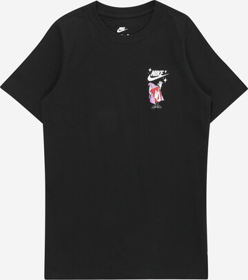 T-Shirt Nike Sportswear en noir : devant