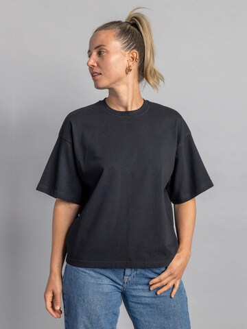 Dirts Oversized Shirt 'Heavy Cotton T-Shirt BOXY' in Black: front