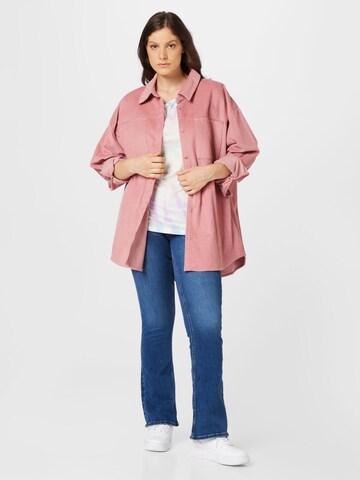 ONLY Curve Flared Jeans 'BLUSH' in Blau