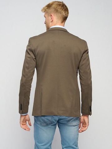 Regular fit Giacca business da completo ' The Original ' di TEESHOPPEN in marrone