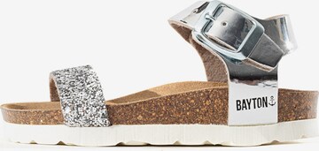 Bayton - Sandalias 'Tyche' en plata: frente