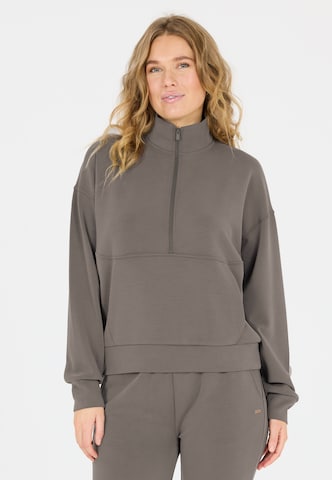 Athlecia Sports sweatshirt 'Jillnana' in Brown: front