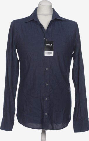 Tiger of Sweden Button Up Shirt in M in Blue: front