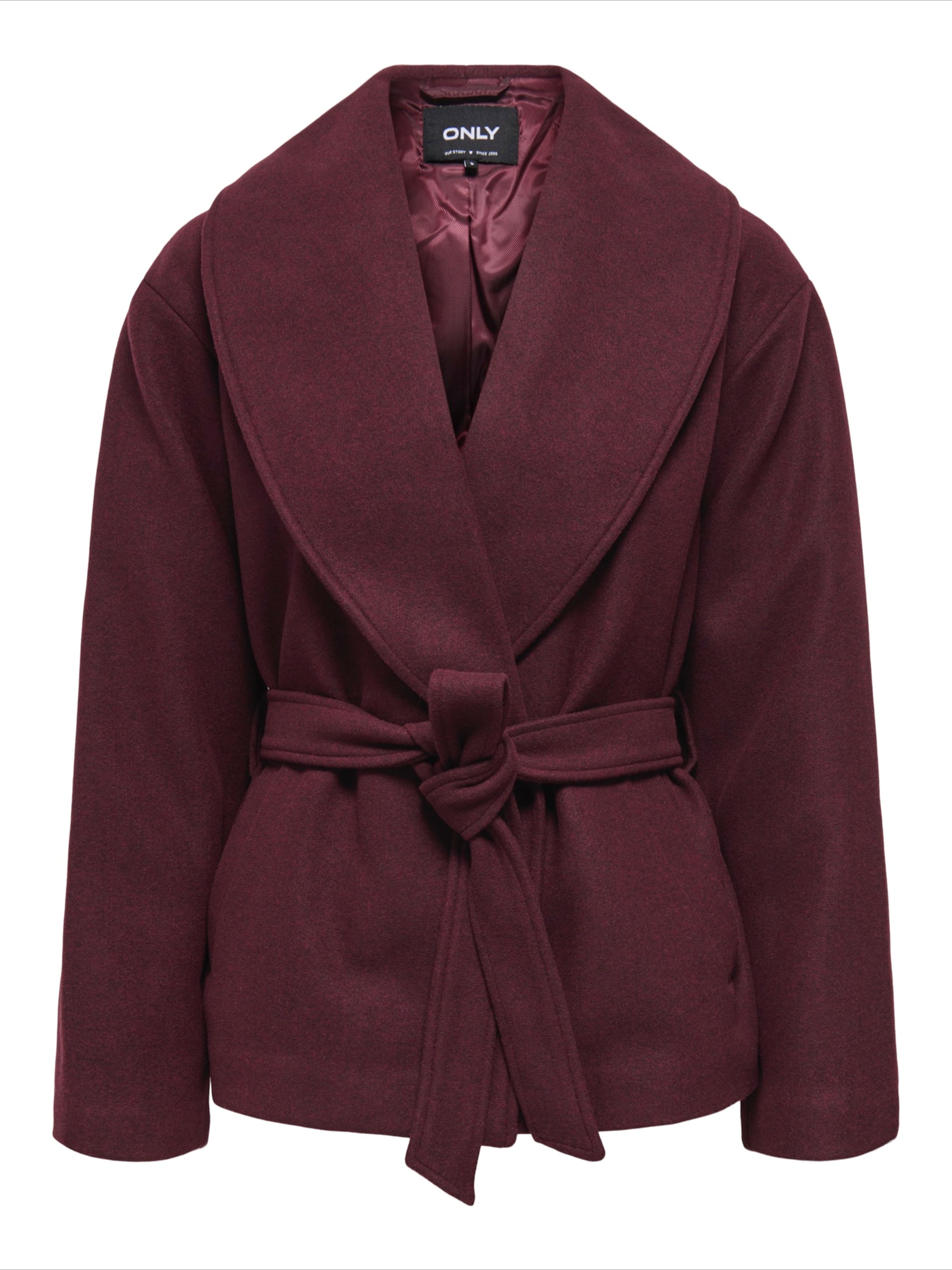 ONLY Overgangsfrakke 'ONLAugusta' i rød: forside