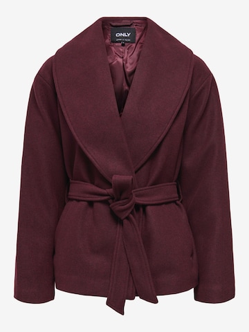 Manteau mi-saison 'ONLAugusta' ONLY en rouge : devant