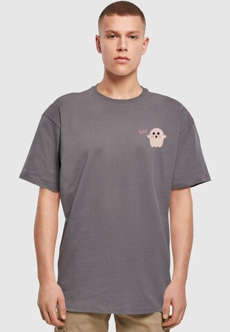 T-Shirt 'Halloween - Boo Ghost' Merchcode en gris : devant