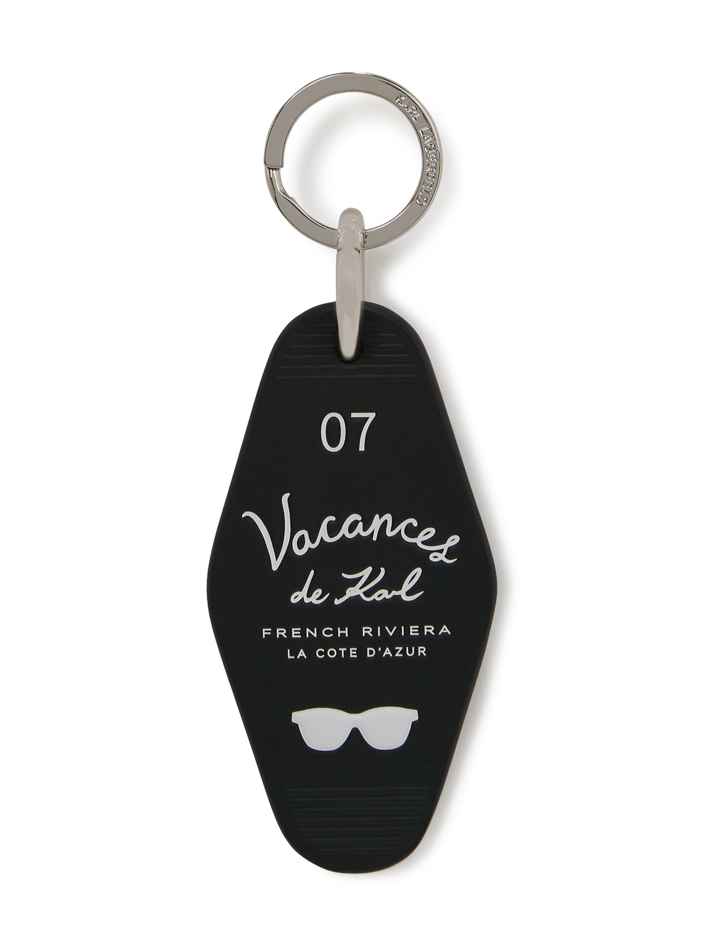 Karl Lagerfeld - Llavero en negro: frente