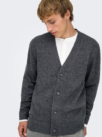Giacchetta 'Maglieria' di Only & Sons in grigio