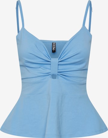 PIECES Top 'ANGA' in Blue: front