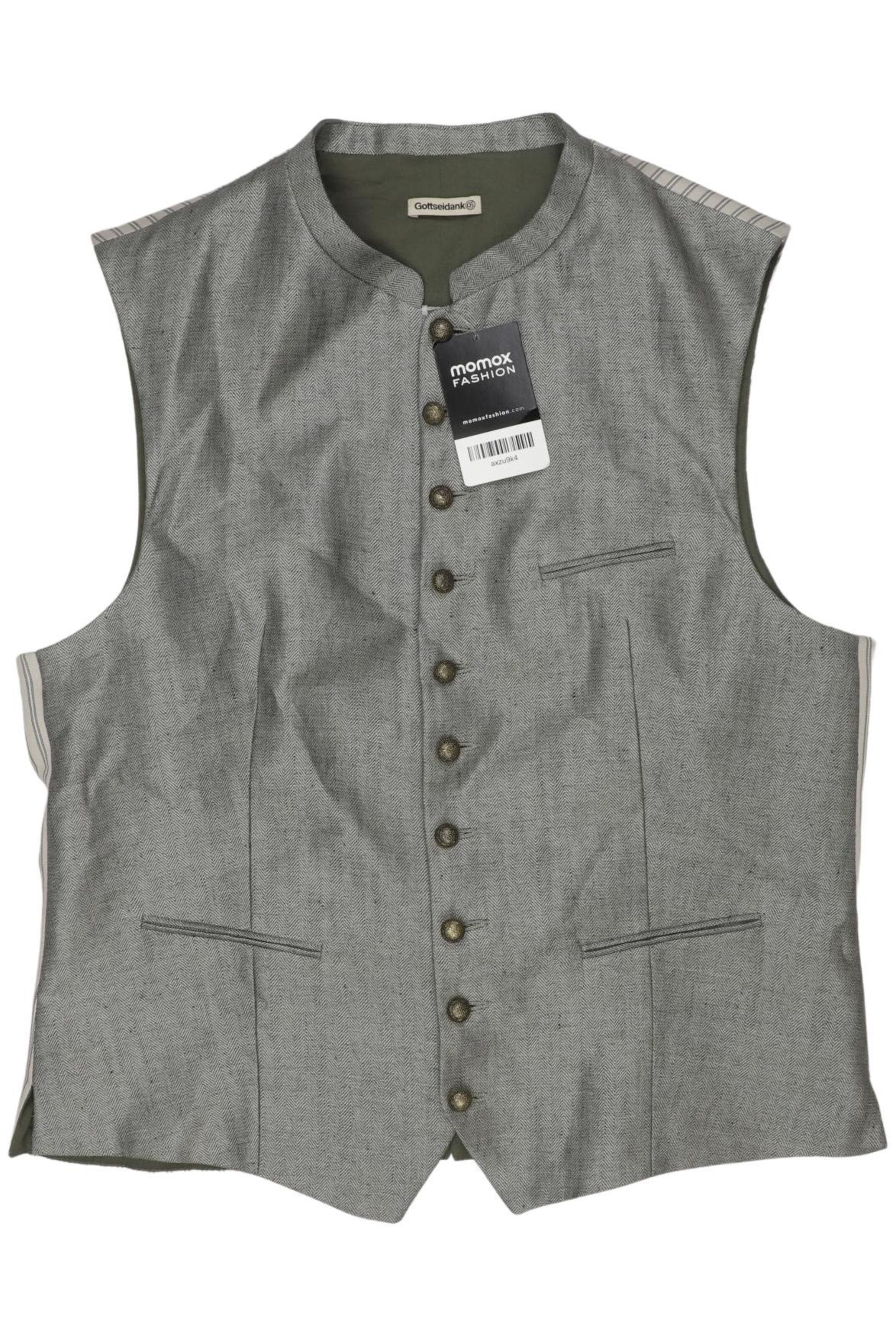 Gottseidank Vest in S in Grey: front