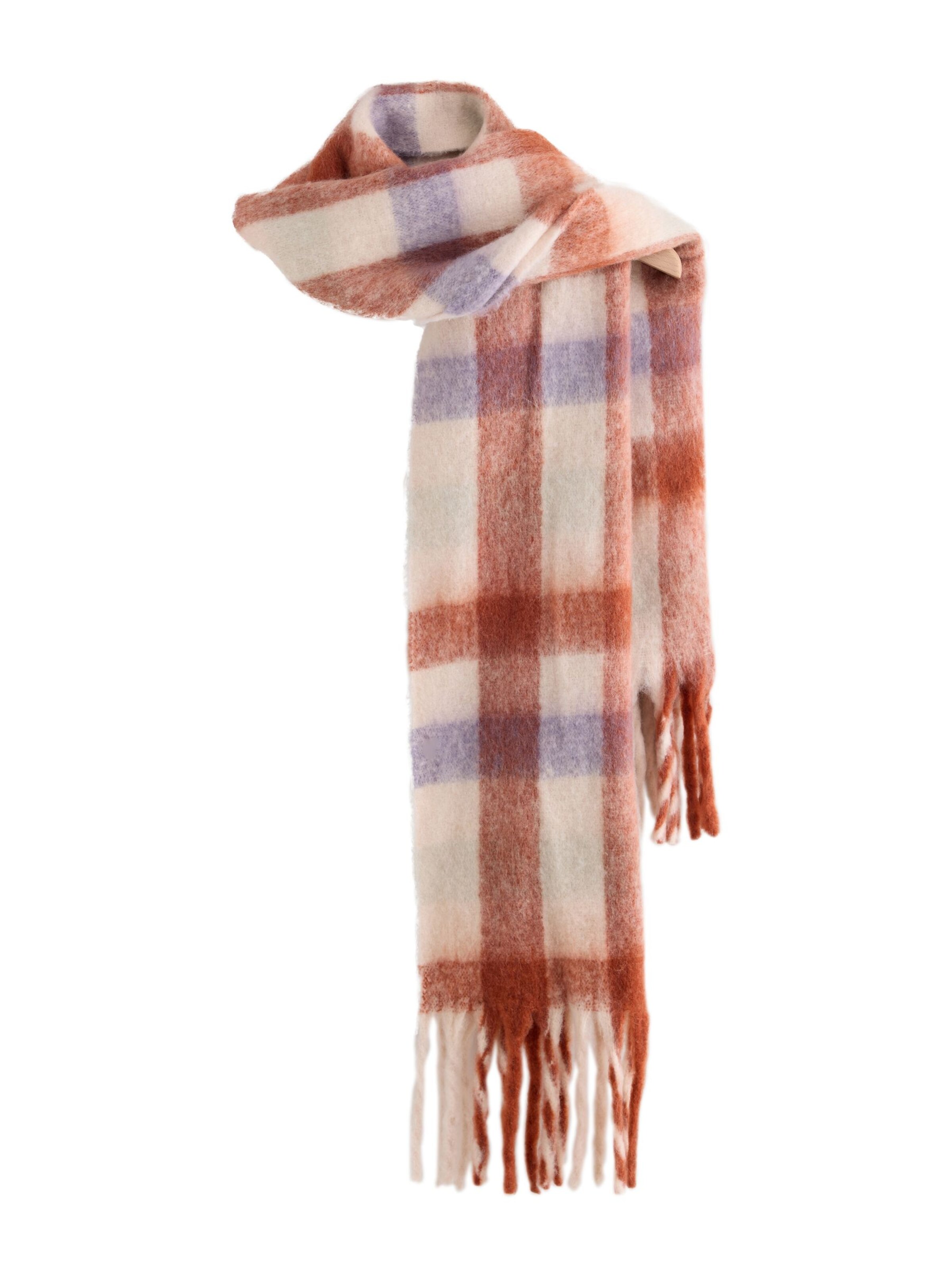 Next Scarf in One Size in Ecru / Blue / Chocolate, Item view