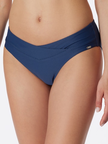 SCHIESSER Bikini Bottoms ' Mix & Match Swim ' in Blue: front