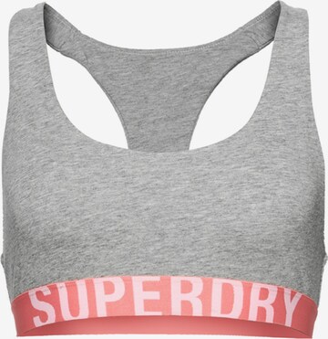 Soutien-gorge de sport Superdry en gris : devant