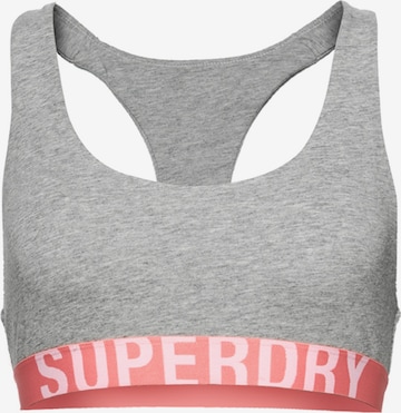 Superdry Bralette Sports Bra in Grey: front