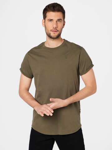 G-Star RAW Shirt 'Lash' in Groen: voorkant