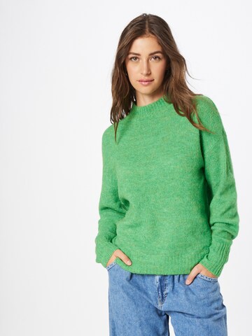 ICHI Sweater in Green: front