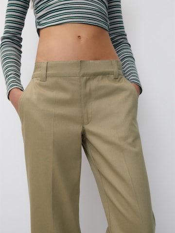 Loosefit Pantalon à plis Pull&Bear en beige