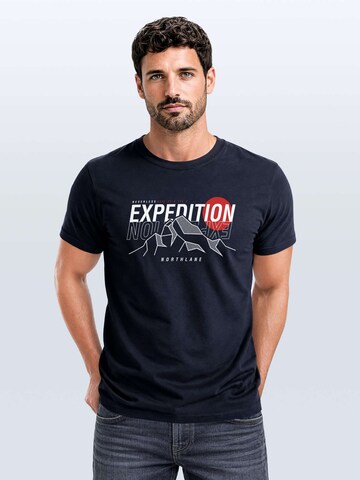 Neverless Shirt 'Expedition Northlane'‌‌‌‌‌ in Blau
