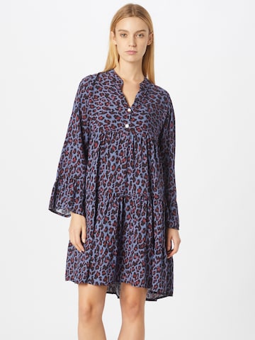 Zwillingsherz Shirt Dress in Purple: front