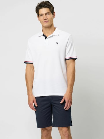 T-Shirt 'Nis' U.S. POLO ASSN. en blanc : devant