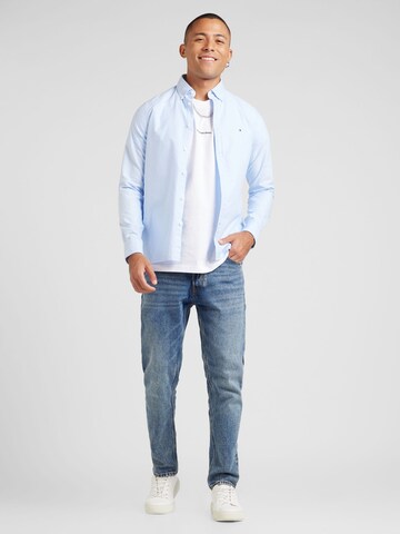 TOMMY HILFIGER Slim fit Overhemd in Blauw