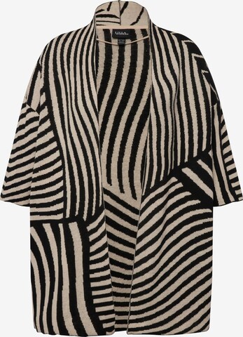 Ulla Popken Gebreid vest in Beige: voorkant