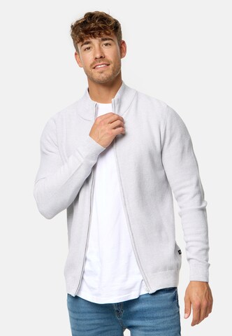 INDICODE JEANS Knit Cardigan in Grey