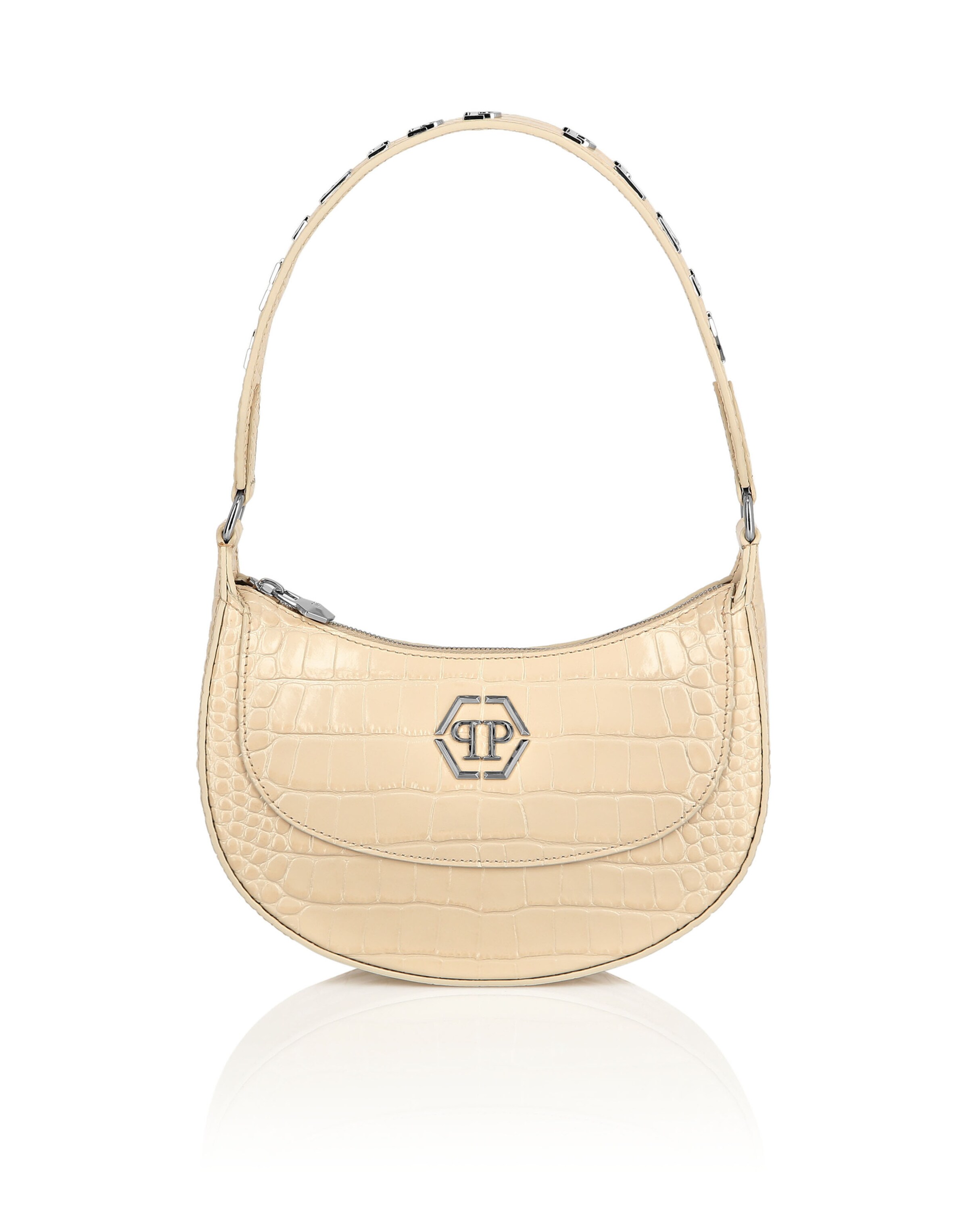 Philipp Plein Handtas in Beige: voorkant