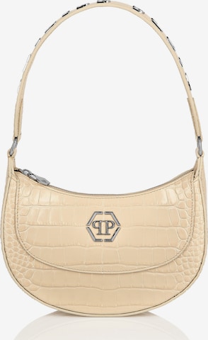 Philipp Plein - Mala de ombro em bege: frente