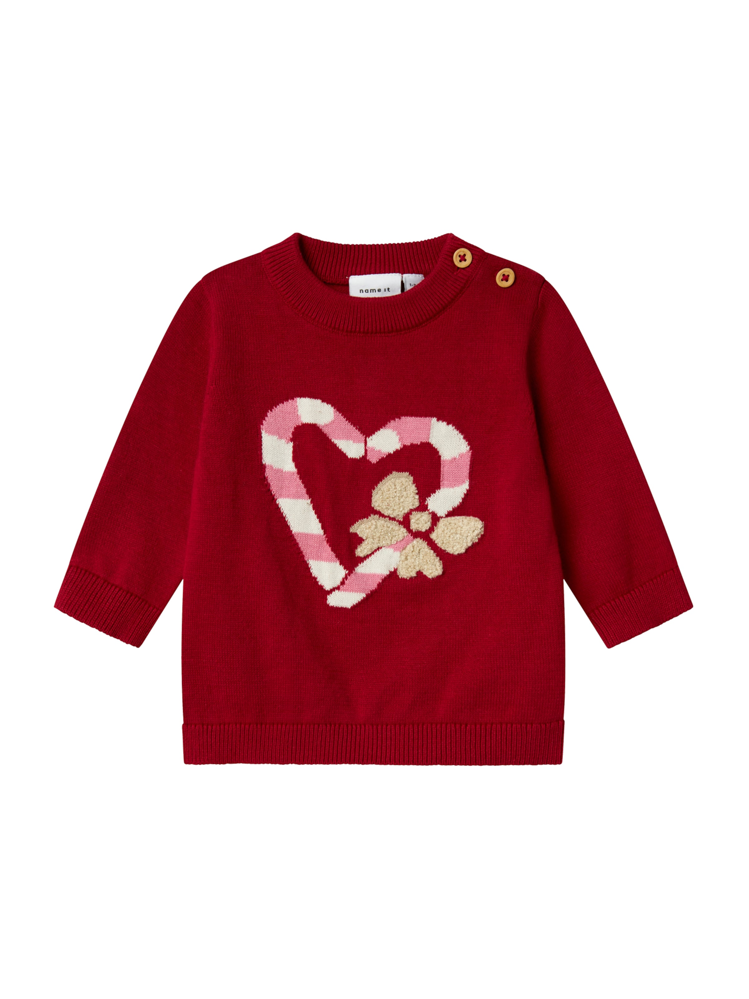 NAME IT Sweter &#x27;NBFREAMO&#x27; w kolorze czerwony: przód