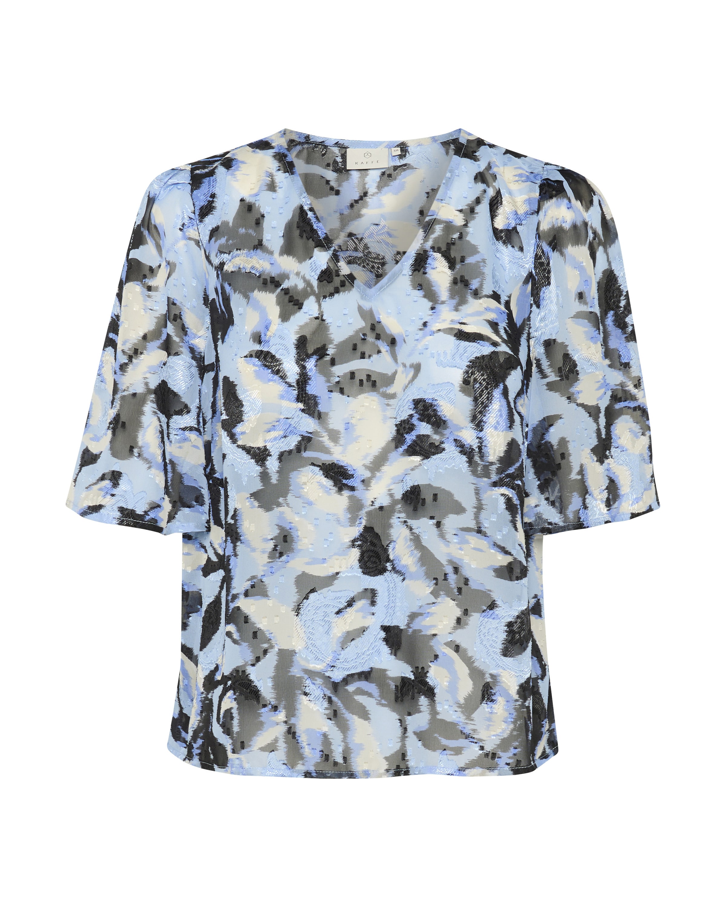 Kaffe - Blusa 'KAElina' en azul: frente