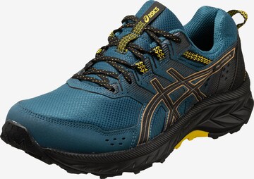 Chaussure de course ASICS en bleu : devant