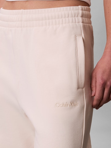 Calvin Klein Loose fit Sports trousers 'Terry' in Beige