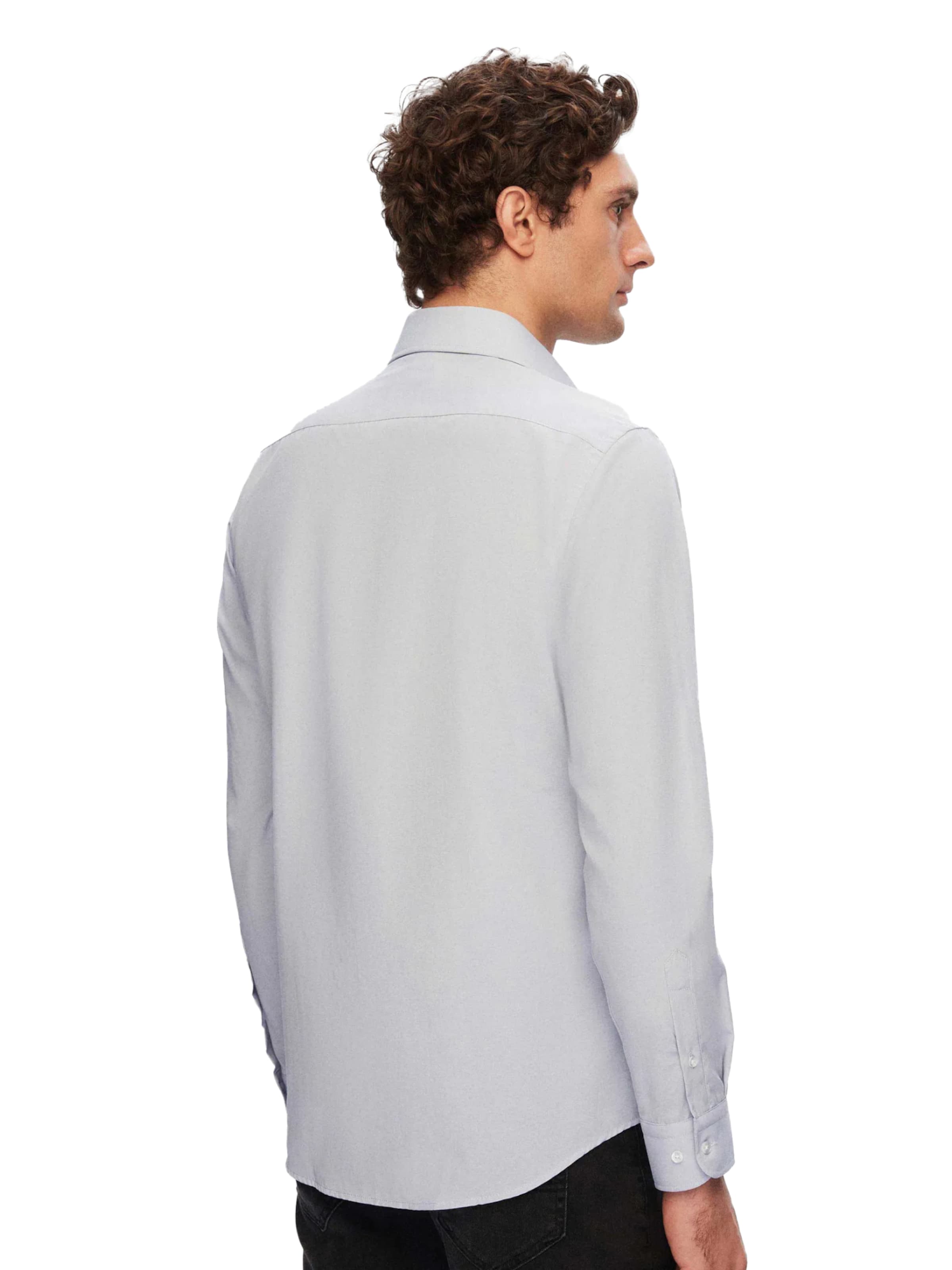 D’S Damat Regular fit Overhemd in Grijs