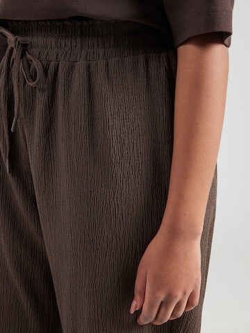 ONLY Carmakoma Zvonové kalhoty Kalhoty 'CARALTA' – hnědá
