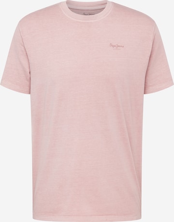 Pepe Jeans Koszulka 'JACKO' w kolorze różowy: przód