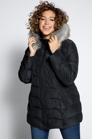 Ulla Popken Winter Jacket in Black: front