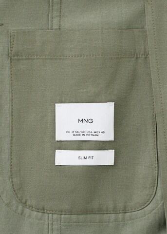 MANGO MAN Slim fit Suit Jacket 'Delave' in Green