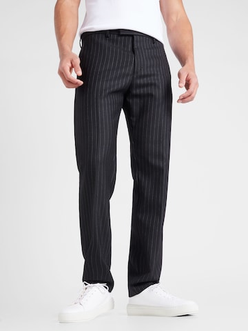 Regular Pantaloni cu dungă 'TENSE' de la Tiger of Sweden pe negru: față