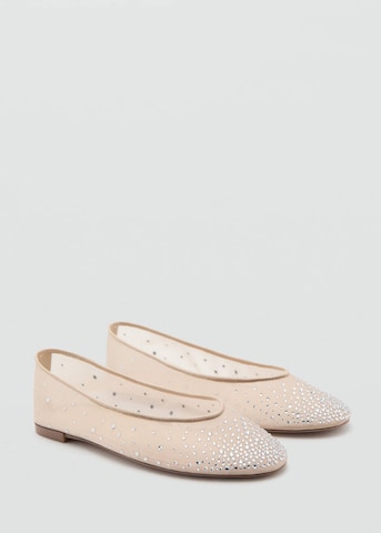 MANGO Ballerina 'Ram-A' in Beige