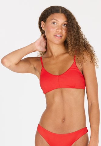 Athlecia Bandeau Bikini top 'Rhea' in Red: front
