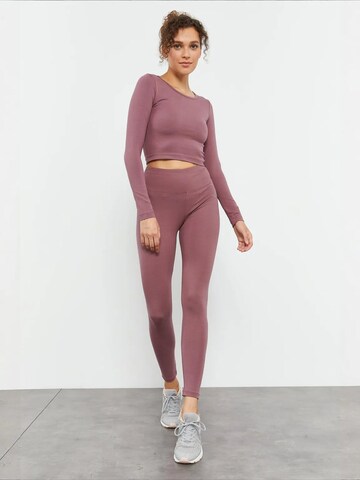 Tommy Life Top 'Crop Top' in Lila