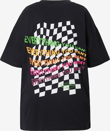 Studio Untold Oversized shirt in Zwart: voorkant