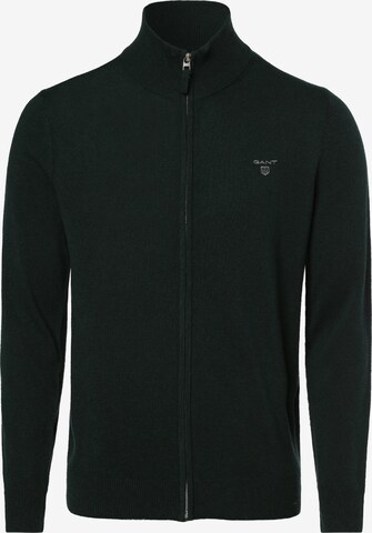 GANT Knit Cardigan in Green: front