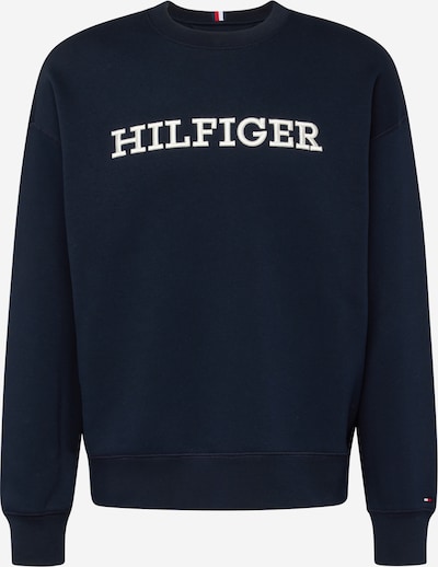 TOMMY HILFIGER Sweatshirt i mørkeblå / hvit, Produktvisning