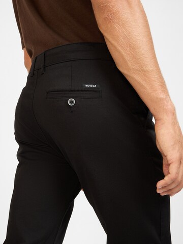 WOTEGA Slim fit Chino Pants 'Glenn' in Black
