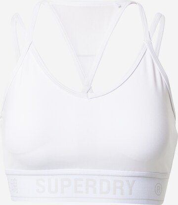 Superdry Sports Bra in White: front