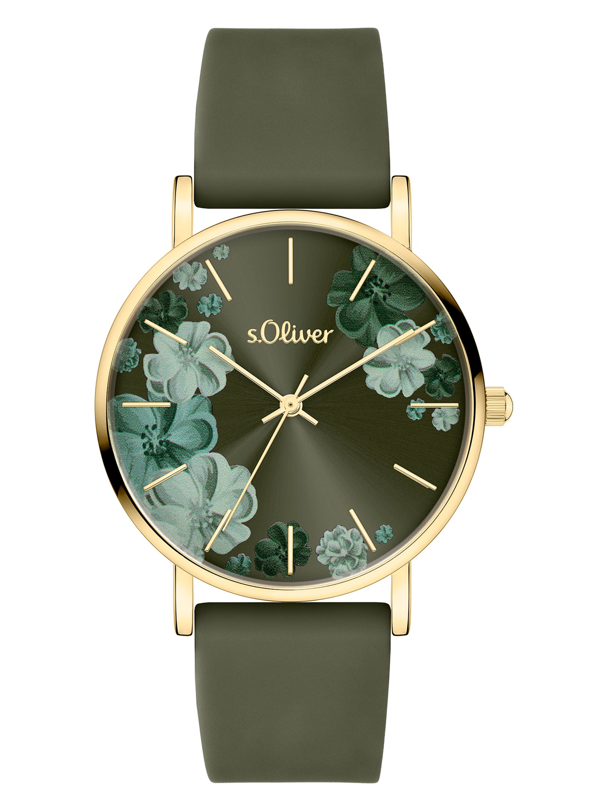 s.Oliver Analog Watch in Green: front