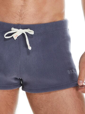 SEOBEAN Slim fit Workout Pants 'Solid Polar Fleece Shorts' in Purple
